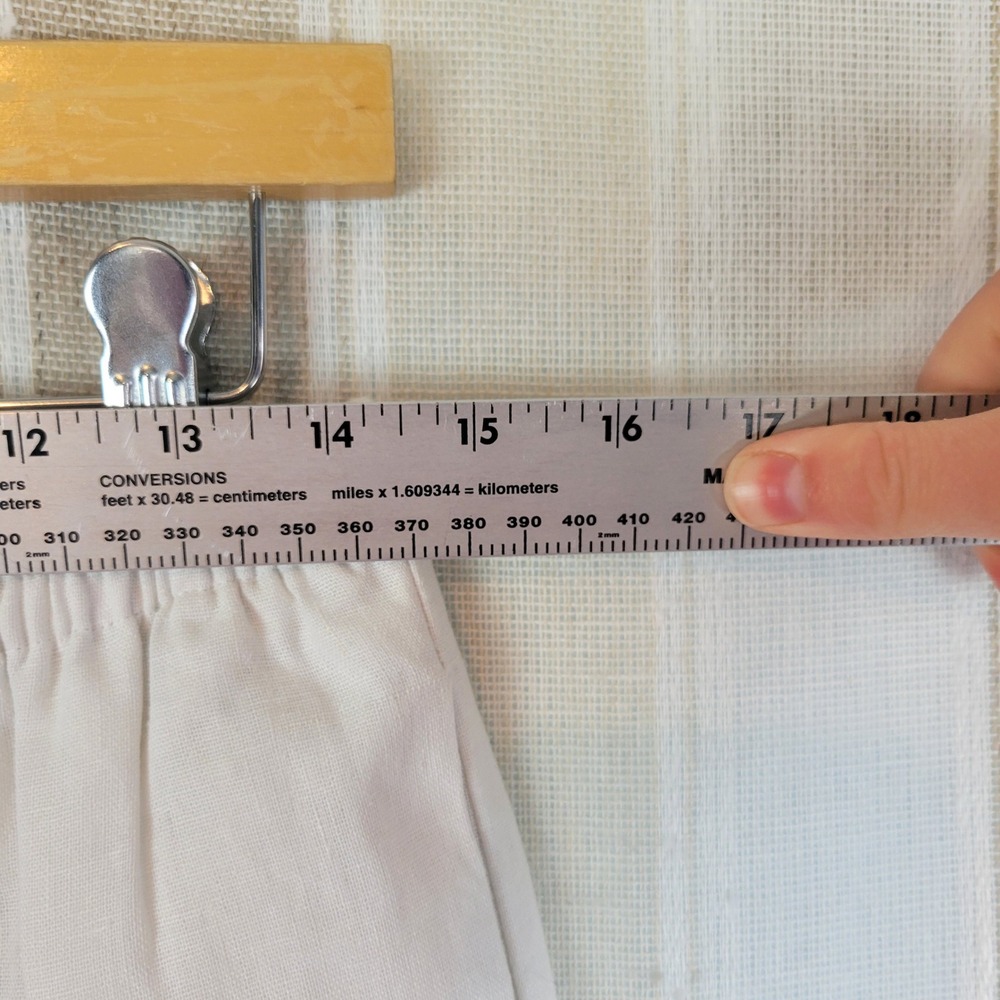 Susan‎ Graver Linen Blend Pull On Pants Size Large White - Picture 4 of 9
